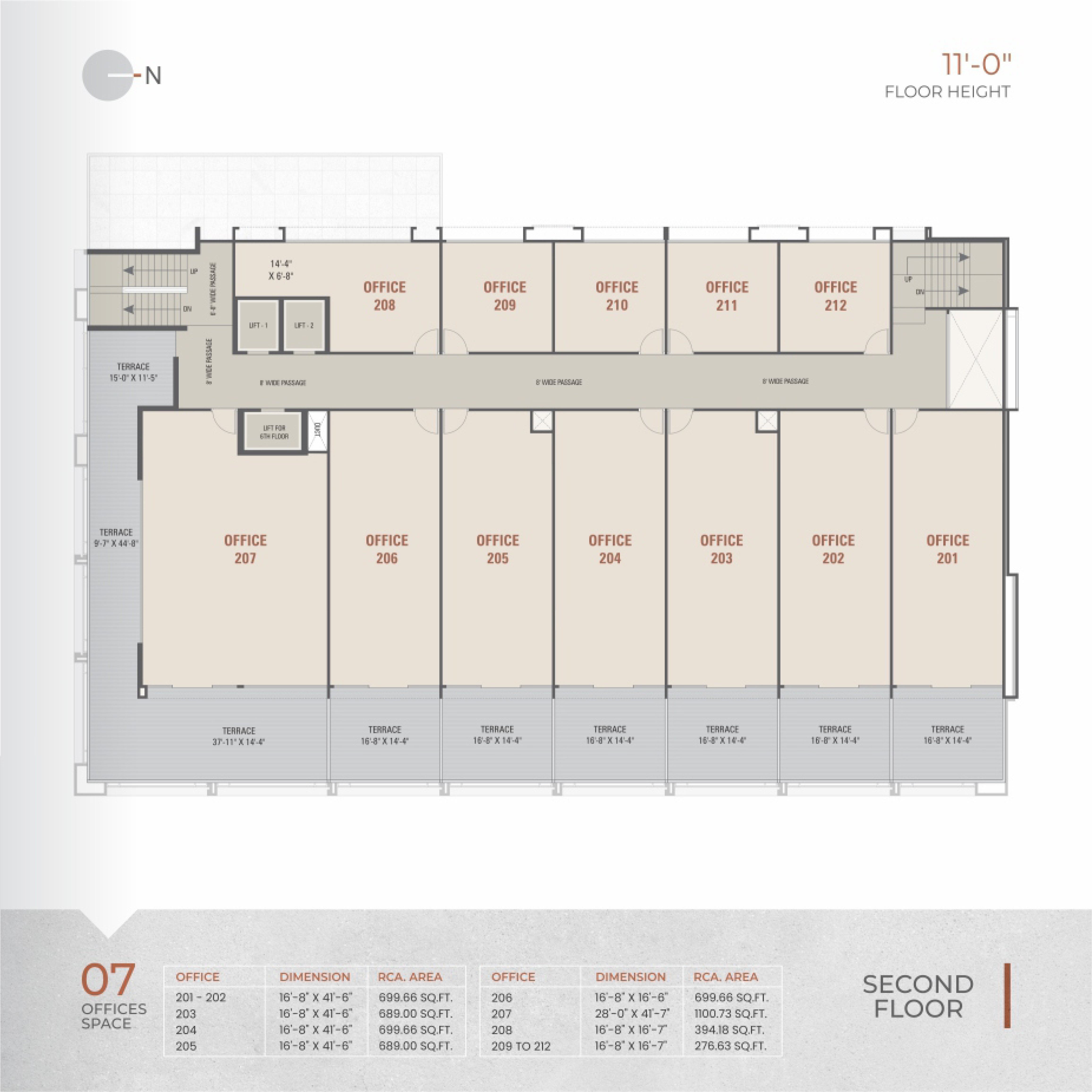Samarthya Empire – SECOND FLOOR Plan